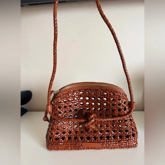 Loeffler Randall Mallory Woven Leather Crossbody Bag - Picture 3 of 8